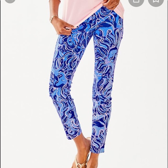 lilly pulitzer south ocean skinny crop